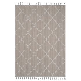 4X6 Ivory /Trellis Indoor/Outdoor Area Rug